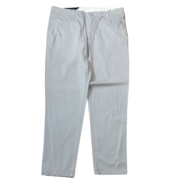 Armani Exchange Gray Cotton Lightweight Chinos - Picture 1 of 5